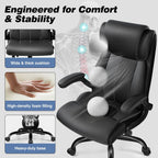 bestfair ergonomic office chair, desk chair with adjustable showing dimensions