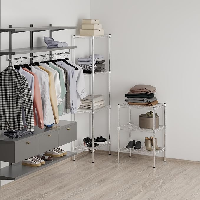 Regal Altair 18" Deep x 24" Wide x 34" Height Wire Shelving Kit | 3-Tier |NSF - Image 7