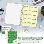 1 Pack Visitor Badges with Carbon Copy Visitor Stickers Letter Size Visitor Log - Image 7