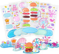 Stackable 3D Relief Stickers Cartoon Resin Paster Stackable Stickers DIY Cute Mini Scenes to Suitable for Handmade Crafts and School Art Projects Paster