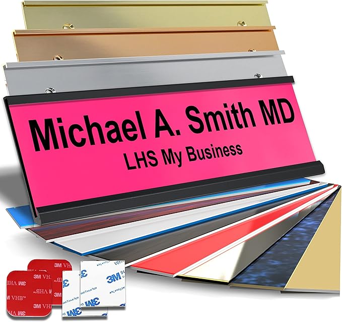 Custom Name Plate with Choice of Mounting by LHS+My+Business