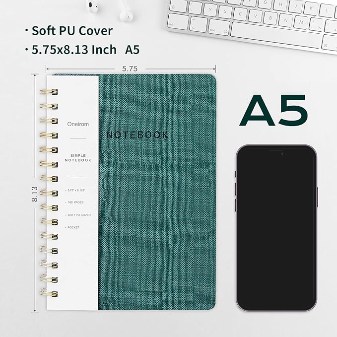 Spiral Notebook-5.75" x 8.125" College Ruled Journal - Image 2