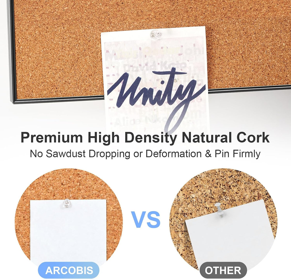 ARCOBIS Cork Board White Board Combo