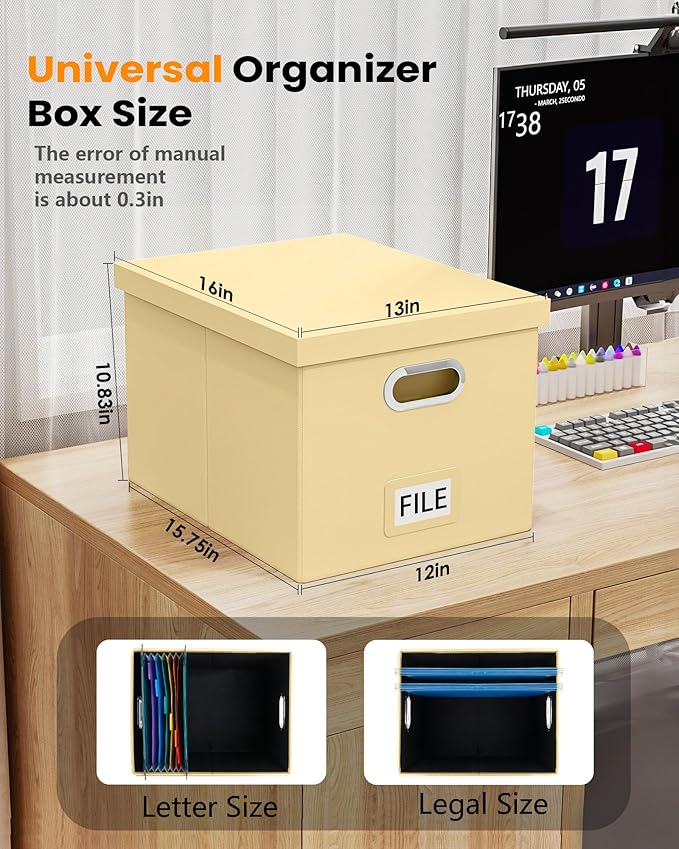 Oterri Storage File Box, 1 pack) - Image 2