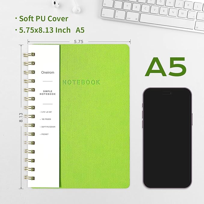 Spiral Notebook-5.75" x 8.125" College Ruled Journal - Image 2