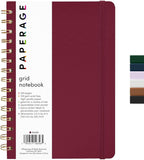 PAPERAGE Graph Paper Spiral Notebook & Journal, 160 Pages, Medium 5.5 inches x by PAPERAGE