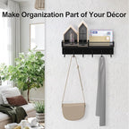 Lwenki Key Holder for Wall – Decorative Stainless Steel Key Hanger - Image 5