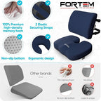FORTEM Seat Cushion, Office Chair Cushion, Lumbar Support Pillow - Image 7