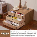 Kirigen Wood Desktop Storage Cabinet/Workspace Document Office necessity - Image 5
