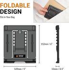 Portable Tablet Stand for Desk, Non-Slip Base, Foldable & Travel-Friendly for - Image 4