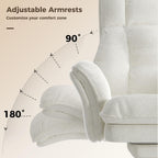 big and tall office chair, flip armrests for on a desk or shelf