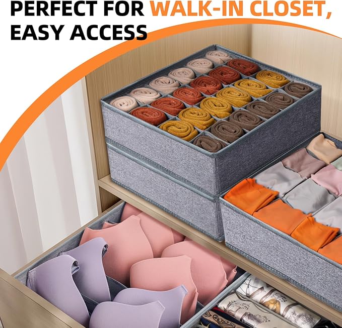Criusia 6 Pack Large Drawer Organizer - Image 6
