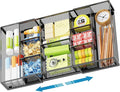 Marbrasse Expandable Desk Drawer Organizer, Mesh Drawer Organizer Tray by Marbrasse