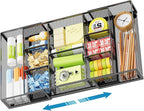 Marbrasse Expandable Desk Drawer Organizer, Mesh Drawer Organizer Tray by Marbrasse