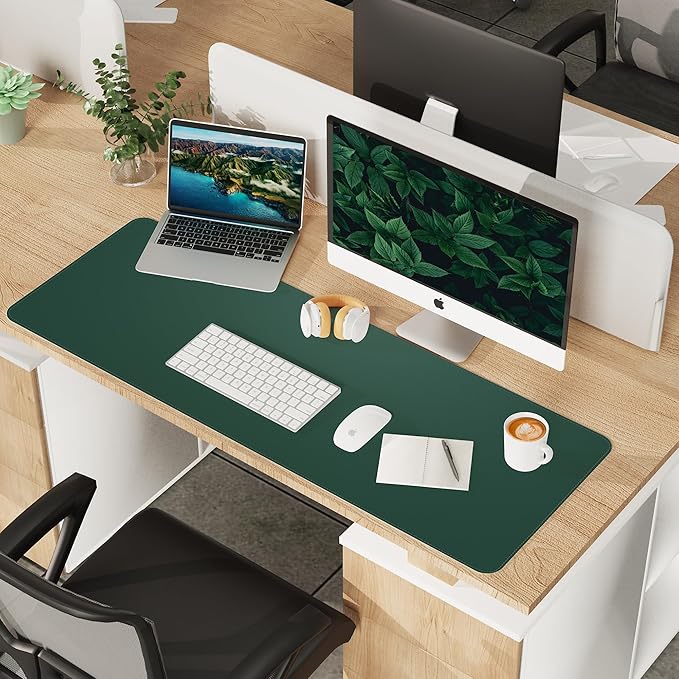 Leather Desk pad Protector, Large Desk mat - Image 8