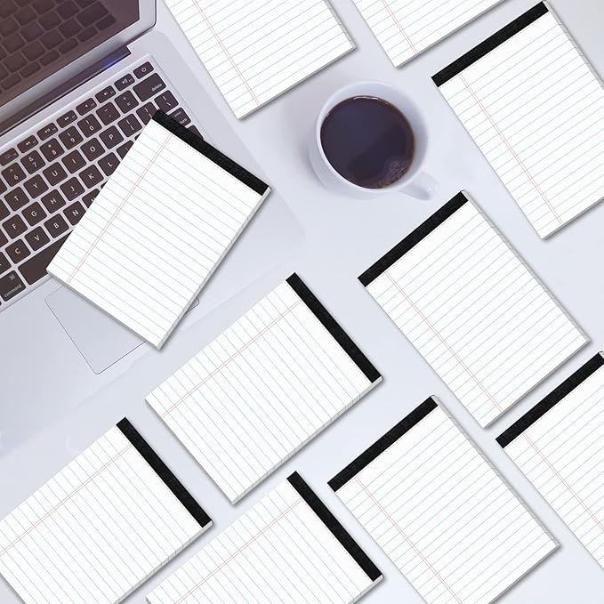 10 Pads Legal Pads 4x6 Inch Lined Ruled Perforated Writing Pad Small Notepads - Image 7