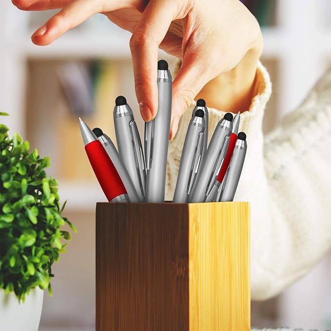 DISCOUNT PROMOS Stylus Ballpoint Pens Set of 10, Bulk Pack - Image 7