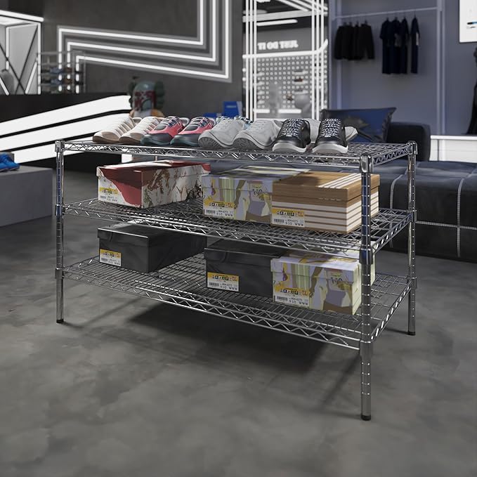 Regal Altair 24" Deep x 48" Wide x 27" Height Wire Shelving Kit | 3-Tier | NSF - Image 2