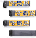 June Gold 320 Pieces, 0.9 mm 2B Lead Refills, 80 Pieces Per Dispenser, Bold by JuneGold