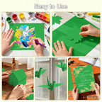 40 Sheets Cardstock 8.5x11, 65lb Dark Green Card Stock, Construction Paper - Image 7