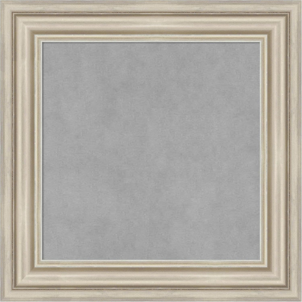 Amanti Art Silver Framed Magnetic Board 22x22 Small Vision Board