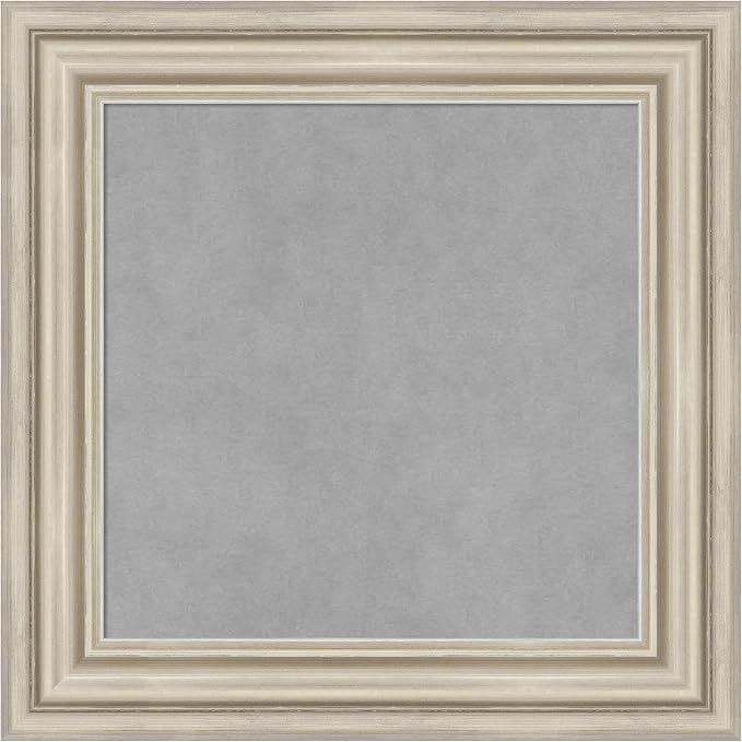 Amanti Art Silver Framed Magnetic Board 22x22 Small Vision Board by AmantiArt