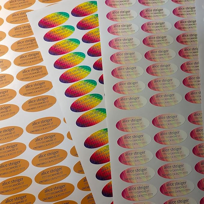 Made in USA Custom Return Address Stickers Labels Customized Mailing Label - Image 3