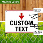 Custom Arrow, Custom Directional Sign, Down Arrow, 10x14 Inches, 55 mil thick - Image 5