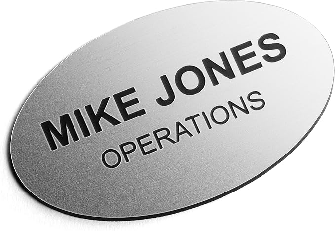Custom Engraved Name Tag Badges – Personalized Identification by ProvidenceEngraving