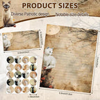 TaoBary 160 Pcs Stationery Paper Set 50 Double Sided Stationery Papers - Image 4