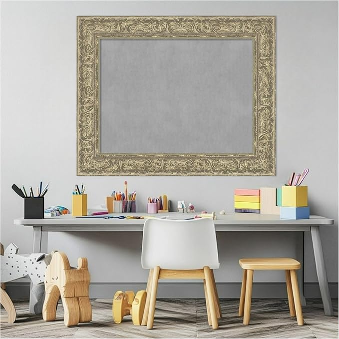 Amanti Art Silver Framed Magnetic Board 25x31 Medium Vision Board - Image 5