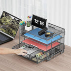 Marbrasse Desk Organizer and Accessories4-Tier Paper File Letter Tray - Image 5