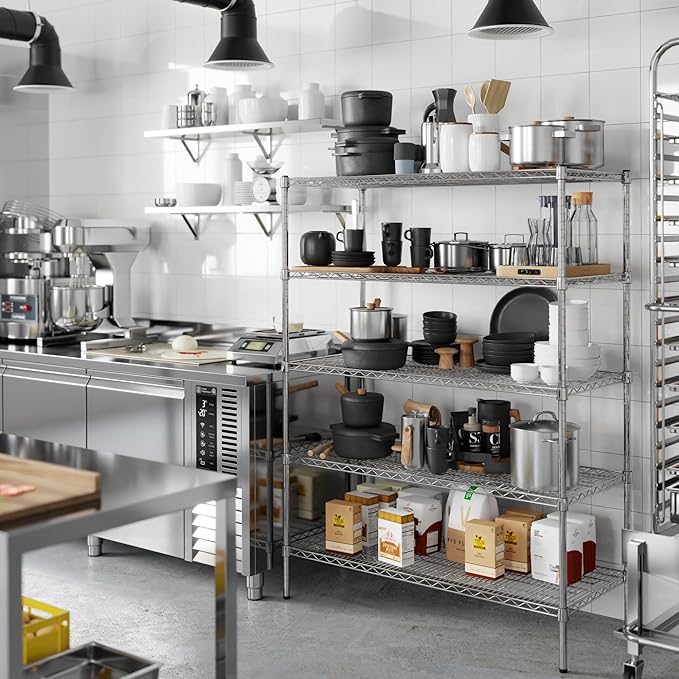 Regal Altair 21" Deep x 48" Wide x 64" Height Wire Shelving Kit | 5-Tier | NSF - Image 6