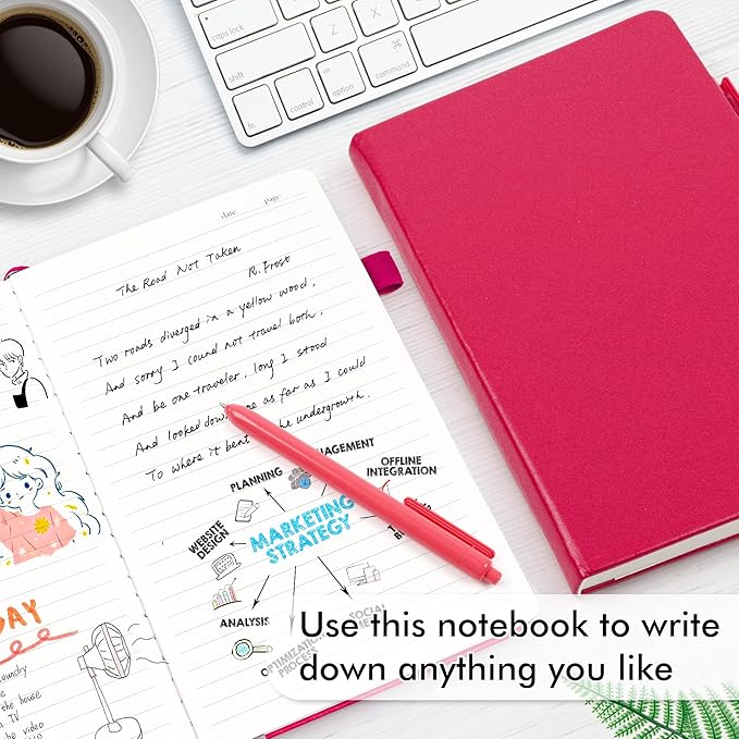 feela 12 Pack Notebooks Journals Bulk, Hardcover Notebook Classic Ruled Lined - Image 4