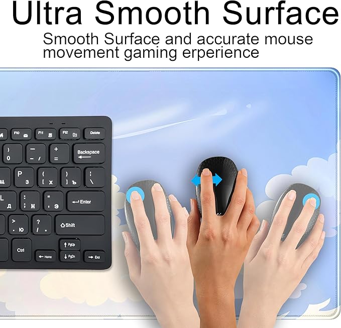 Blue Cloud XXL Large Extended Gaming Mouse Pad Computer Mat Aesthetics Mousepad - Image 5