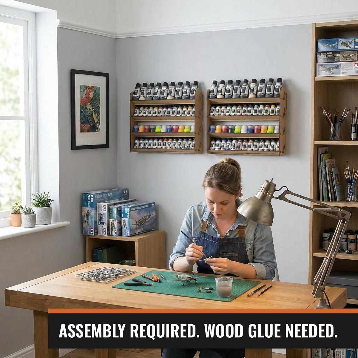 PROSCALE 2x Universal Wall Paint Organizer for Miniatures & Modeling, Ver...