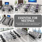 JEHUJD Conference Table, 55.1''Folding Conference Room Table - Image 5