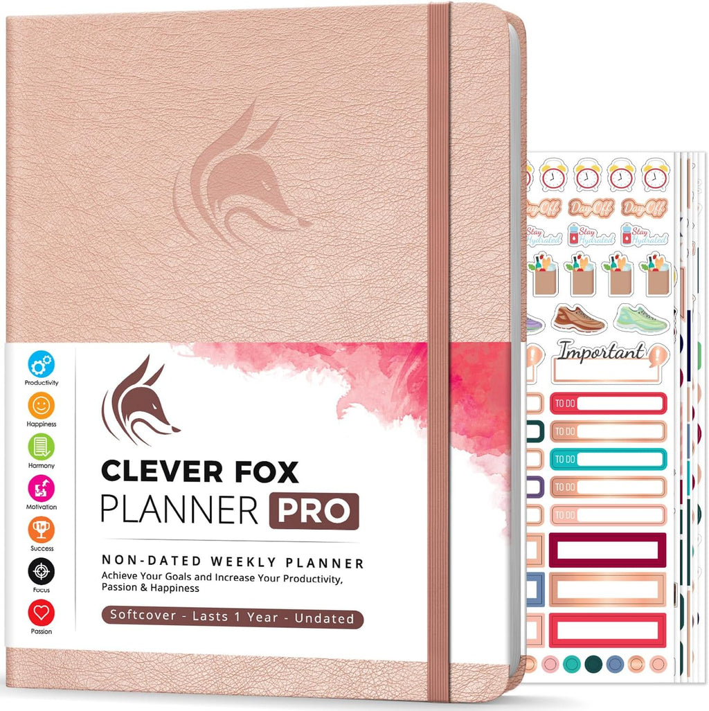 Clever Fox Planner PRO – Weekly & Monthly Life Planner to Increase Productivity