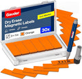 GAUDER Magnetic Dry Erase Labels | 30x Magnetic Labels | Dry Erase Magnets by GAUDER