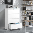 FLIXELIO File Cabinets 4 Drawer, Metal Office Storage Filing Cabinet - Image 2