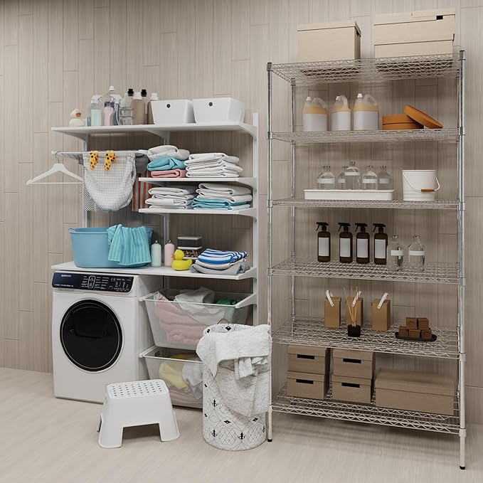 Regal Altair 24" Deep x 42" Wide x 74" Height Wire Shelving Kit | 6-Tier | NSF - Image 2