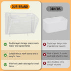 Docnest 2 Tier Mesh Wall File Holders - Image 3