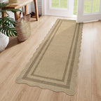 livebox scalloped washable 2x6 kitchen runner rug, easy, main product view