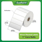 4" x 1.5" Thermal Labels | 6 Rolls | 10800 Labels | fits Zebra, Offnova Thermal - Image 3