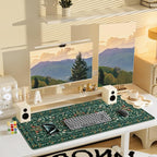iCasso Desk Mat for Keyboard and Mouse, Large Mouse Pad, Desk Pad Mat, - Image 7