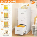 INTERGREAT 3 Drawers File Cabinet - Image 3