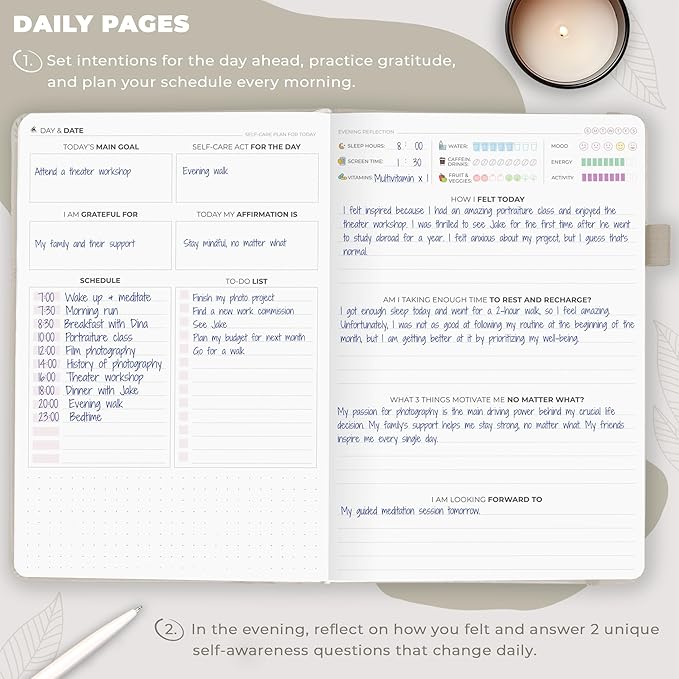 Clever Fox Self-Care Journal – Daily Reflection Notebook – Mental Health & - Image 4