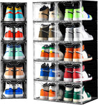 Clemate Upgraded X-Large Shoe Organizer, Shoe Storage Organizer, 12 Pack by Clemate