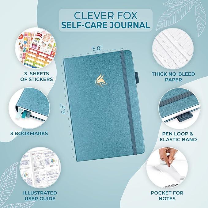 Clever Fox Self-Care Journal – Daily Reflection Notebook – Mental Health & - Image 5