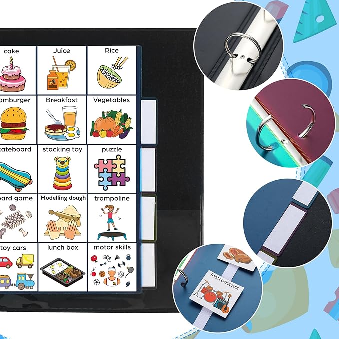 Communication Book Bulk 162 Laminate Icon Picture Cards - Image 3